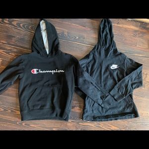 Boys Nike & Champion Sweatshirts
